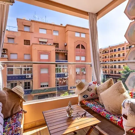 Charmante Wohnung Im Herzen Von Marrakech-Gueliz! Marrakesh Exterior photo